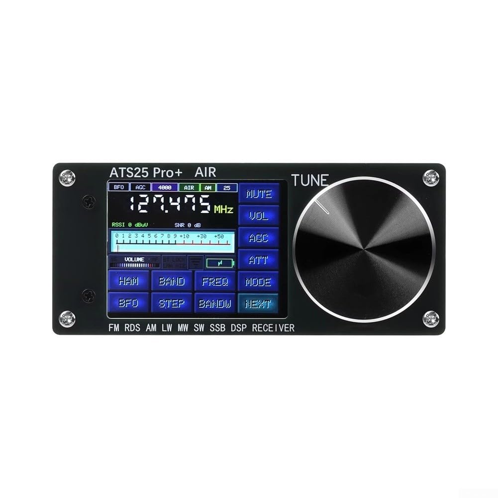 ATS25 para pro+ para receptor de radio de banda de aire 118-136MHz FM SW