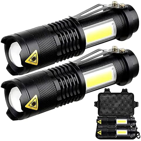 S SMAZINSTAR Torch LED Flashlight Adjustable Focus Handheld Flashlight Super Bright 1200 Lumens Pocket Torch Zoomable and Waterproof Camping Outdoor Torch Cover