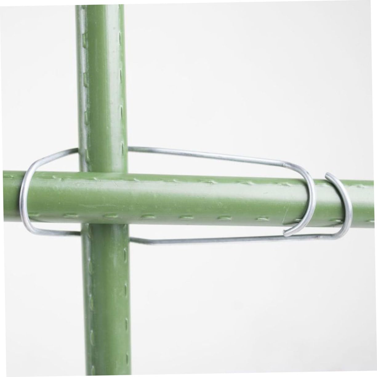 Toddmomy 90stücke Gartenstützclips Metall Pflanzenclips Für Kletterpflanzen Und Gemüse Stabiler Rankhilfe-Connector Für Tomaten Trauben Und Andere Pflanzen