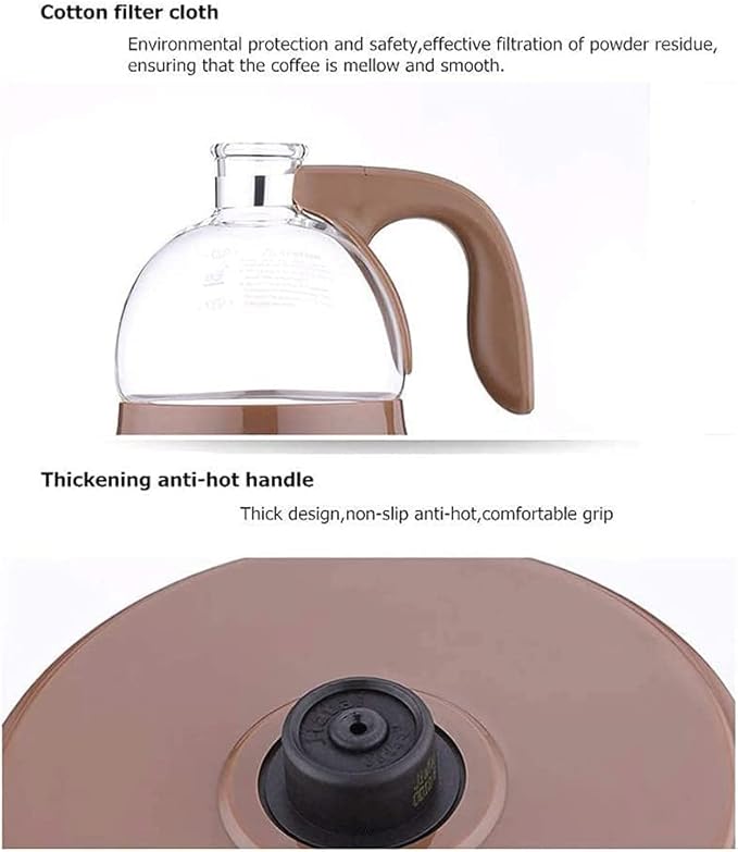 Cafetera Sifón Eléctrica de Vidrio para Preparación Manual miniatura 5