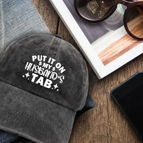 Gorro de béisbol ajustable blanco con texto divertido miniatura 6