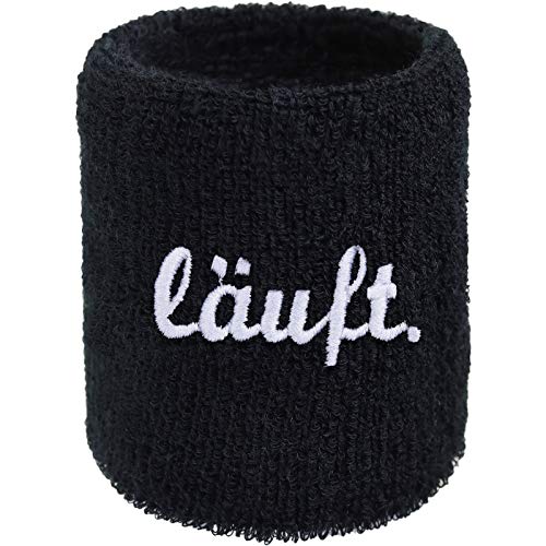 LÄUFT Schweissband mit Stickerei Influencer Designer Schweißband & Absorbierendes Frottee |...