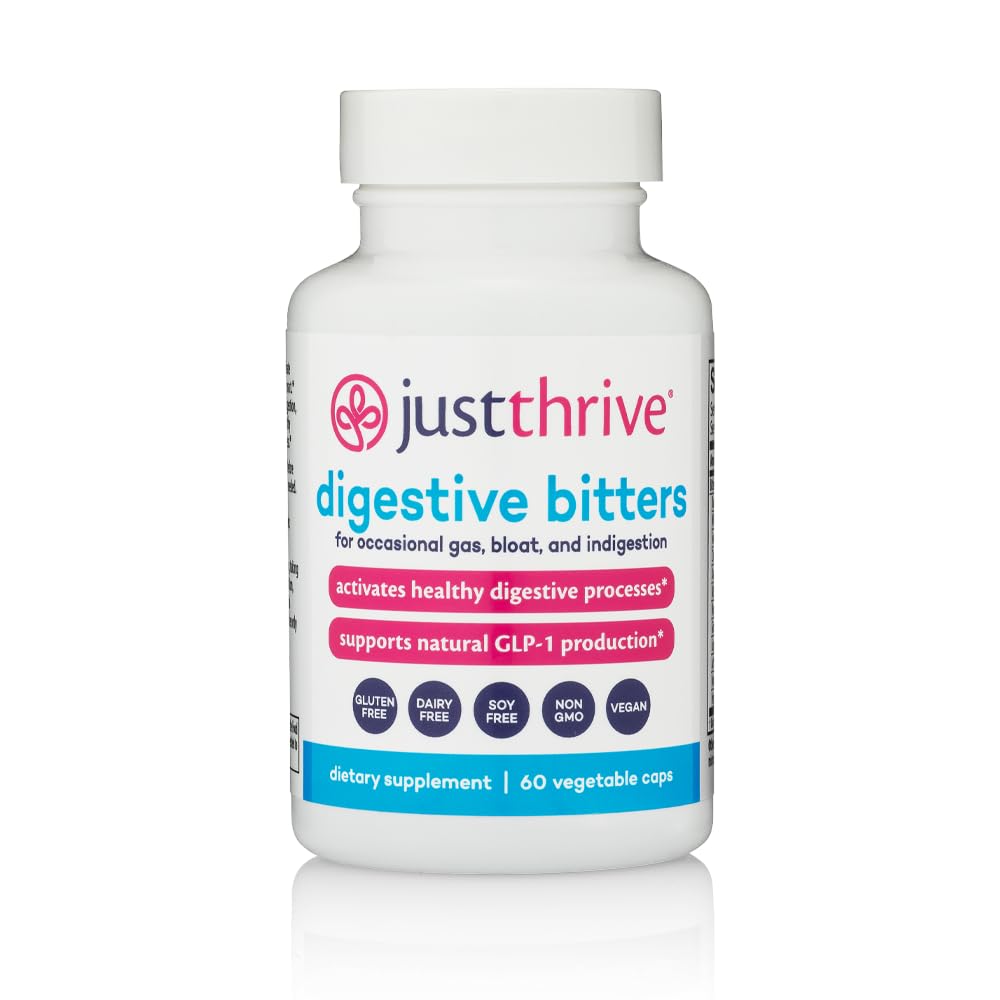 Just Thrive Digestive Bitters Capsules for Digestion & Bloating Support