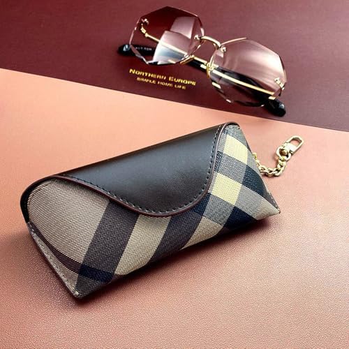 Image of kytasryl Soft Leather Sunglasses Bag,Travel Sunglass Holder Eyeglass Case Portable Slim Sunglasses Pouch