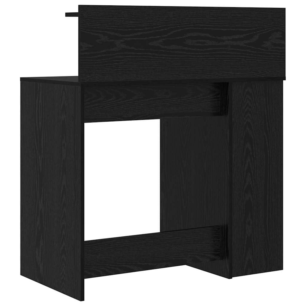 Scrivania da lavoro con scaffale, 90 x 48 x 101,5 cm, in legno, 4 ripiani, per casa, ufficio, camera dei ragazzi, spazio per laptop, PC, monitor, gaming, scrittura