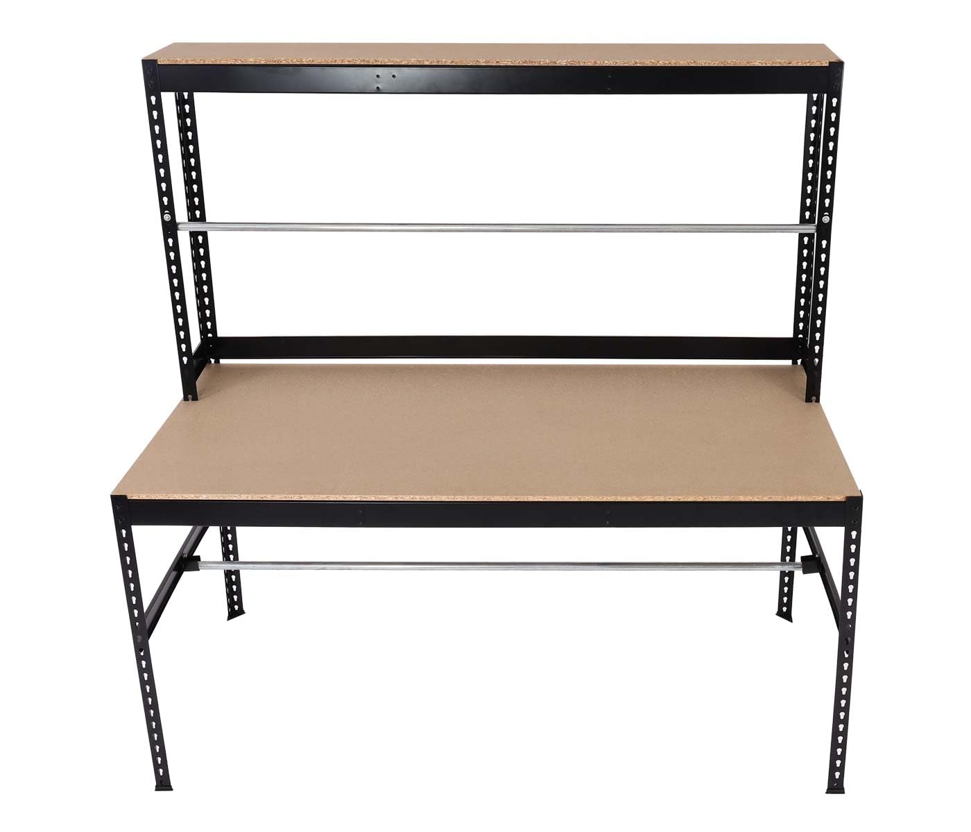 Mendler Packstation HWC-J84 Stahl höhenverstellbar 183x183x90cm, schwarz