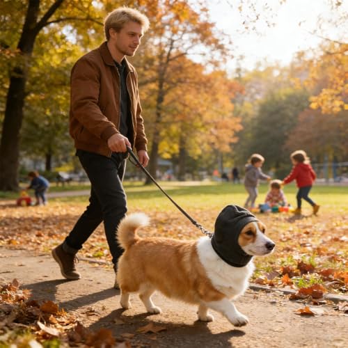 Cache-oreilles pour chiot et chien : l'accessoire idéal pour un sommeil calme et des bains sereins - 3