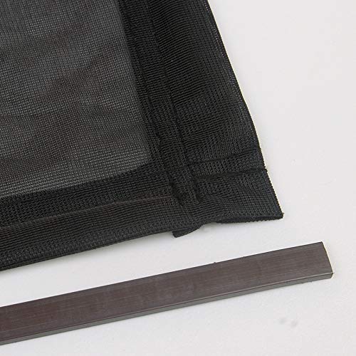 DGLIYJ Toit Ouvrant Voiture Moustiquaire, Filet D'écran Magnétique Bloquer Les UV Pour Les Toits De Fer De 95cm X 55cm / Noir