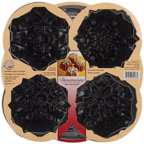 Wilton Cast Snowflake Mini Cake Pan Cover