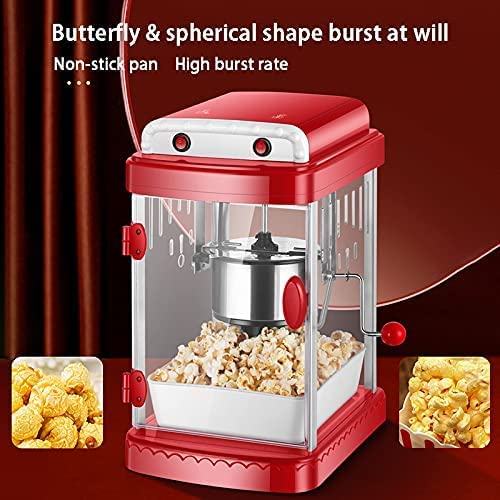 LLLZM Popcornmaschine fr Zuhause, Heiluft Popcorn Maker Machine fr Zuhause, 330W Automatische Popcornmaker fr Heim-Kino… – Bild 3