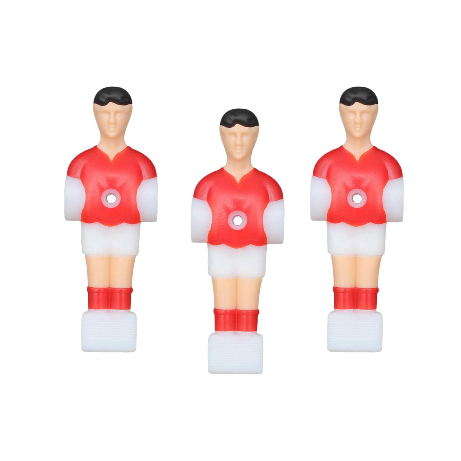 SM SunniMix 3X Soccer Table Men Player Foosball Man Football Tabletop Board Game Table Player Foosball Men for Family Playing Sports Party Indoor Games, Red