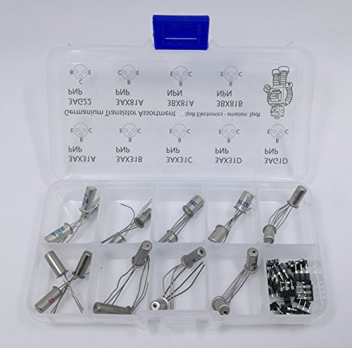 Germanium Transistor Assortment 20 pcs NPN PNP hfe Fuzz gain incl 20 Transistor Socket