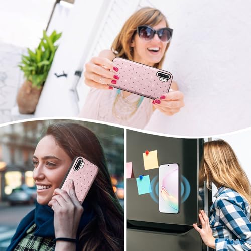 Coque pour Samsung Galaxy Note 10 Plus finition métallisée rose - 7