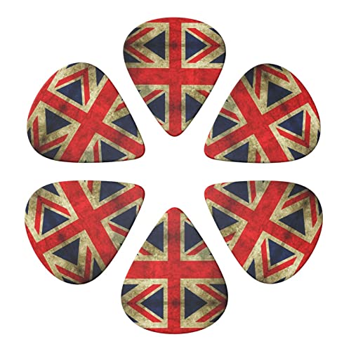 Ensemble de 6 médiators de guitare drapeau britannique vintage pour guitare acoustique, guitare électrique, basse… - Les Beatles, Paul McCartney, John Lennon, RIngo Starr, George Harrison Ensemble de 6 médiators de guitare drapeau britannique vintage pour guitare acoustique, guitare électrique, basse… – Image 5