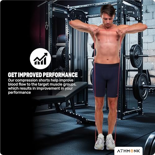Image of 4-Way Lycra Compression Shorts for Men | Tight Skin Fit, Non Padded | Cycling Running Workout Gym Cricket Football Sports | Tummy Tuck Recovery Muscle Support | Quick Dry Anti-Chafe