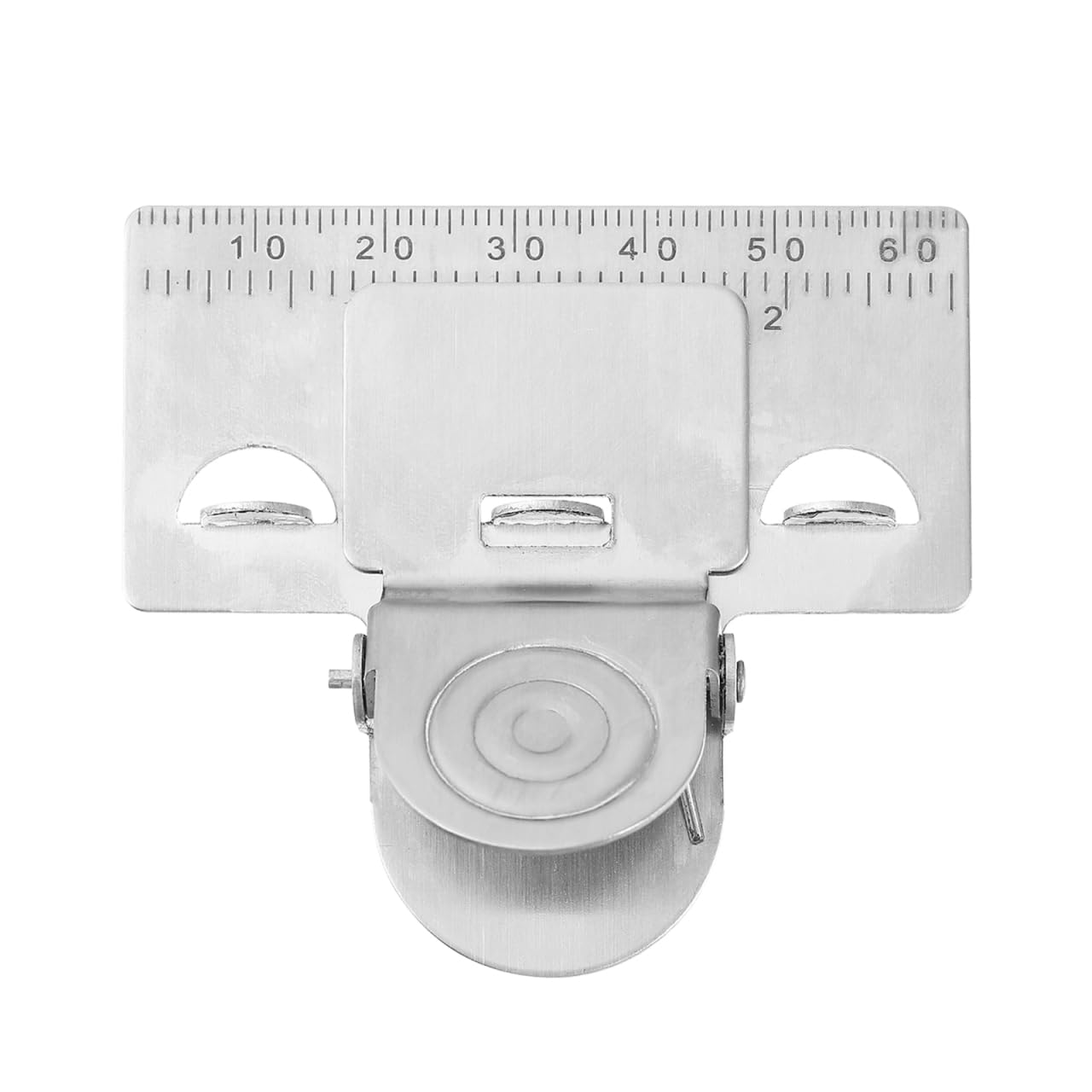 LALAFINA Tape Measuring Clip Precision Measuring Tool with Scale Stainless Steel Clamp for Accurate Tape Measurement and Marking