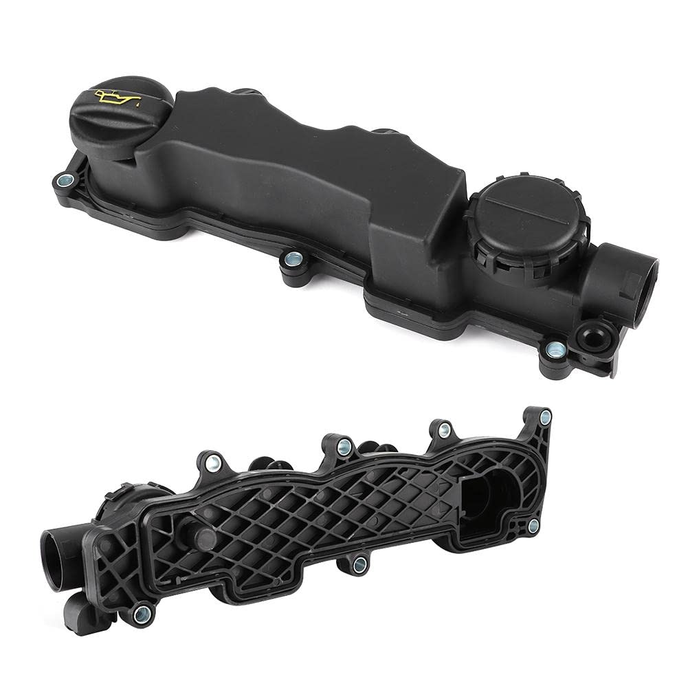 Coperchio Valvole Motore, Coperchio Bilanciere Albero a Camme con Guarnizione, Compatibile con 1.6 HDI C2 C3 C4 C5 308 Mk2