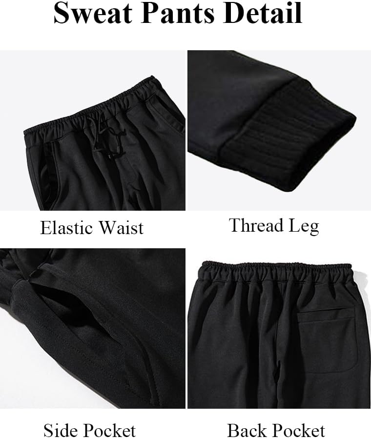 Lavnis Men's Tracksuits Sweatsuits for Men Hoodie Athletic Track Suits 2 Piece Set Casual Hooded Outfits - Image 5