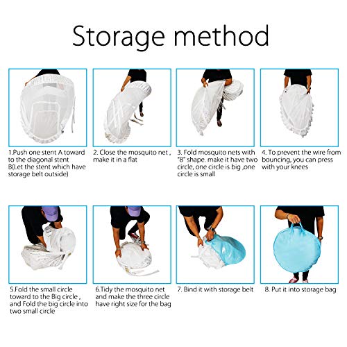 Houseables Baby Crib Safety Net, Mosquito Babies Bed Netting Tent Babies, White, 48" X 26" X 57", Mesh, Toddler Pack N Play Canopy, Pop up Protection for Infants, Sleeping Beds, Insect Bumper Cover