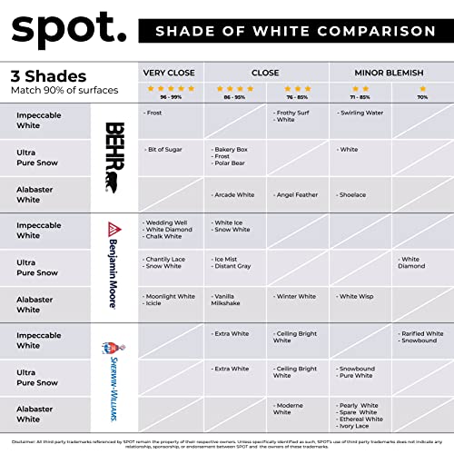 Image of spot. Bundle Touch Up-Paint Grey Matte 3 Pack and White Matte 3 Pack