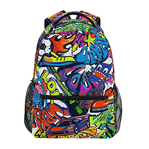 Tarity Cool Graffiti School Backpack Boys Girls Children