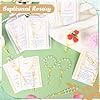 iZoeL 12 Rosary Set with Gifts Cards First Holy Communion Gifts for Guests – Gift for Easter, Communion, Christenings, Baptism, Wedding, Prayer Confirmation & Church Events Baby Shower Christian #2