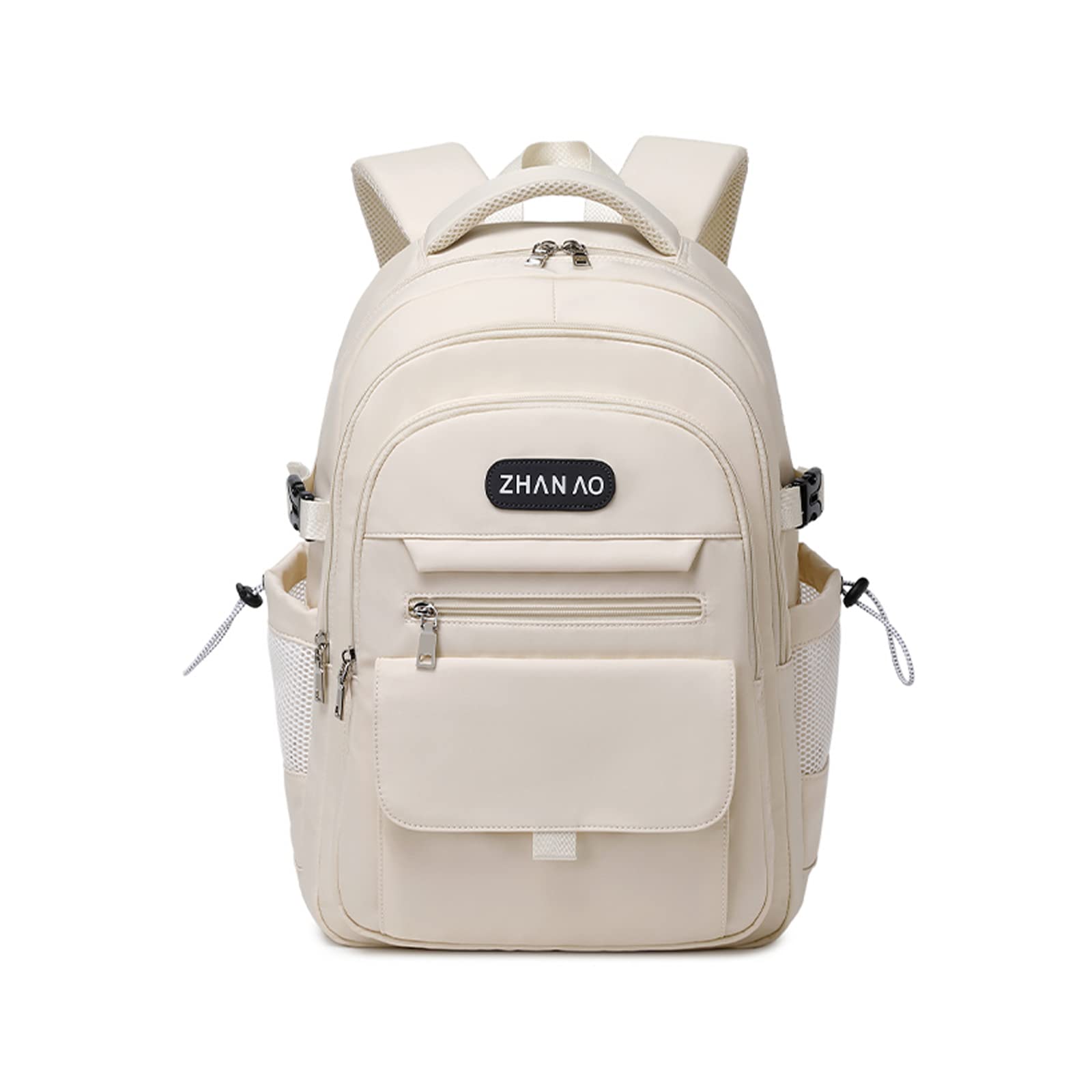 FANDARE Zaino Casual Zaino Scuola Studenti Zainetti Ragazza Zaini Scuola Cartella Ragazzo Borsa da scuola Zainetto Borse a Zaino Zainetti Scuola per All'aperto Viaggio Camping Daypacks Bianco