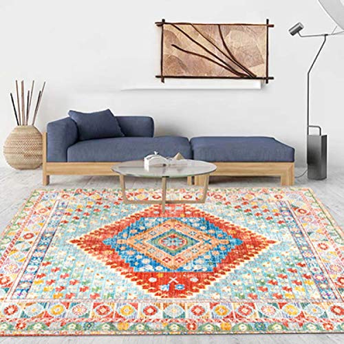 ラグ マット ラグマット 80*160CM 長方形 洗える 北欧 おしゃれ カーペット センターラグ リビングラグ モロッカン 1畳 2畳 ホットカーペット対応 ラグカーペット 春夏 秋冬 防汚 屋内 カラー1 防音 ベッドルーム 床暖房対応 冷房対策