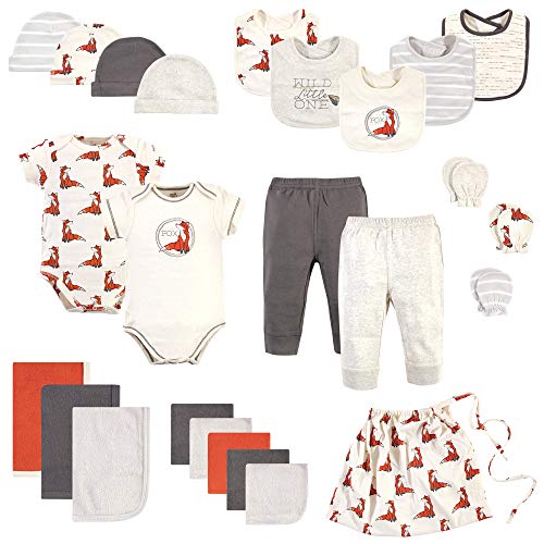 Comparativas de Canastillas bebe Top diez. 35 Touched by Nature - Juego de canastas Unisex de algodón orgánico para bebé, Zorro Boho, 0-6 Meses