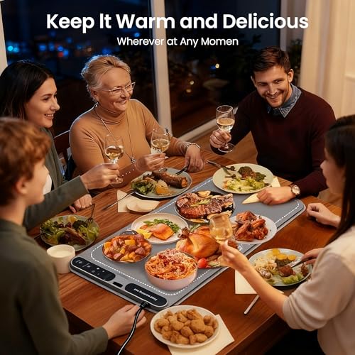 Plateau chauffant buffet résolvant le problème des plats froids lors de vos réceptions - 8