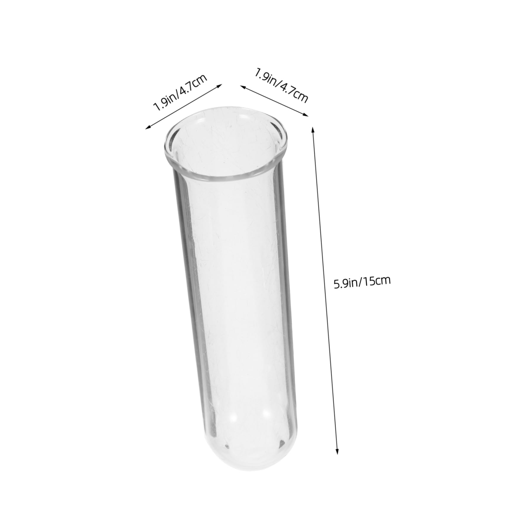 16 Pièces Vase Tube à hydroponique Vase hydroponique Terrarium vases Petits contenants Pot de jardinière Station de Propagation de Tubes à Tube de Verre Un Verre Amosfun