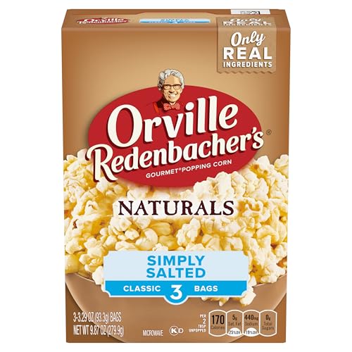 Orville Redenbachers Naturals Popcorn Simply Salted 3 x 93.3g