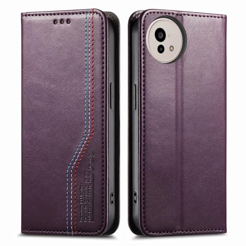 �Ή��@�� for Sharp Aquos wish5 5G SH-AC05 �t���b�v���X�^���h �}�O�l�b�g�J�� �E�H���b�g�^�P�[�X Purple