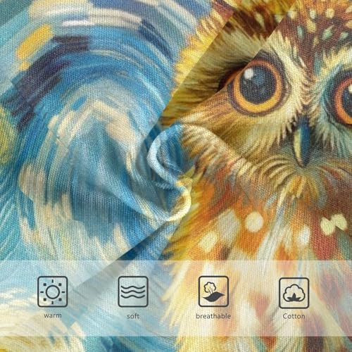 Cute Owl Starry Night Panties for Girl Girls Underwear Toddlers Cotton Cartoon Undies Kids Briefs 2t3