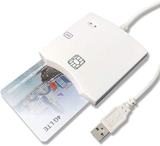 FINETHER 電子申告(e-Tax) ついた住民基本台帳カード 接触式読書カード 自宅で確定申告 標準SIMカード読み取り機 接触型ICカード読み取り機 USB接続 白