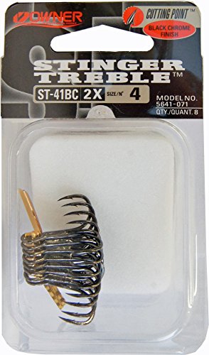 Owner ST-36RD Stinger Triple Hook – No. 18 Red Hook For Bass, Trout & Sea Bass - View #8