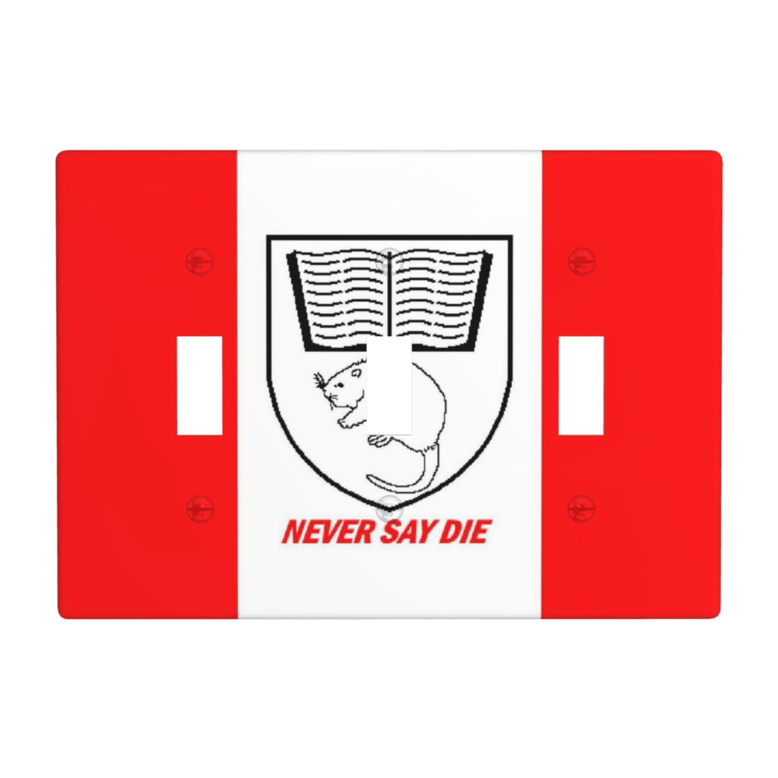 The Flag of Aklavik 3 Gang Switch Plate Cover-Unbreakable Polycarbonate Wall Plate, Heat Resistant Toggle Switch Decor for Home