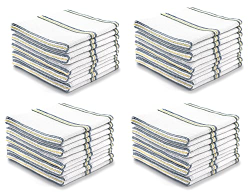 Bronwen Mathews® Dish Cloths Cleaning Hygiene 100% Cotton Antibacterial Absorbent Lint Free Cloths Kitchen Towels Washing Up Dishcloths Tea Towels Set (Pack of 40)