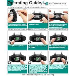 2 in 1 gps wireless dog fence with outdoor pet barrier range 33 1094 yd electric pet containment system portable waterproof rechargeable collar 9 26 in medium  large breed only outdoor use   cucciolini doodles