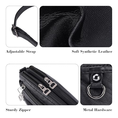 MINICAT Treble Pockets Small Crossbody Purse Cell Phone Purse Shoulder Bags for Women4