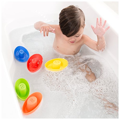Nuby 5-Pack Stacking Bath Boats #TOP3