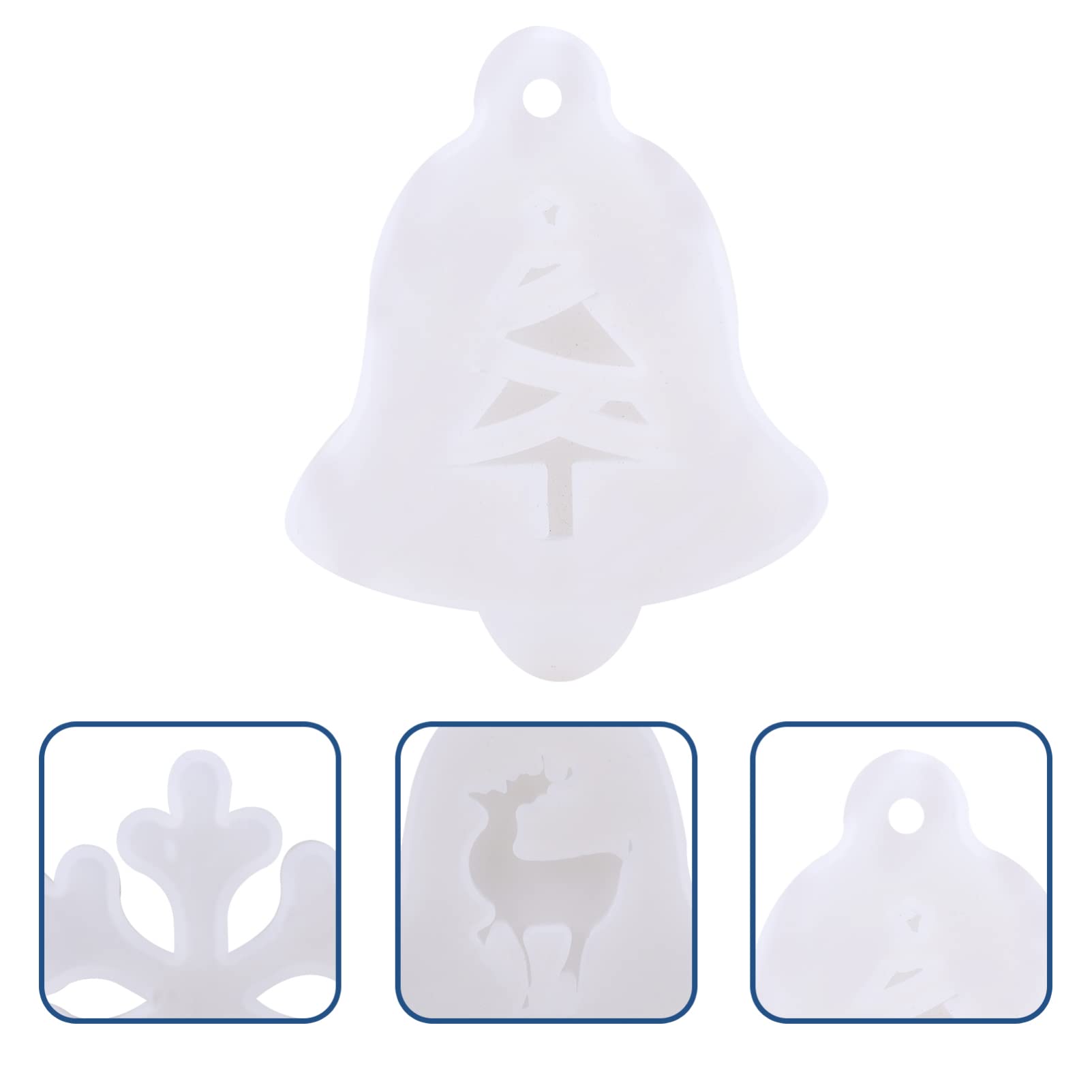 EXCEART Lot De 3 Moules Polyvalents En Silicone Pour Décoration De Gâteaux Et Fabrication De Bijoux 6 Pièces X 3