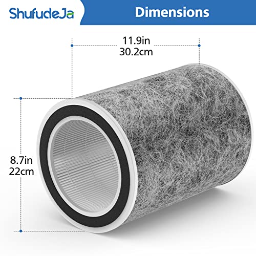 image for ShufudeJa HC502 HP202 Air Purifier MAX Filter with True HEPA Compatibl