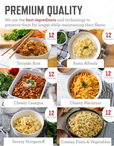 ReadyWise Emergency Food Supply - 120 Servings Favorites Sample Bucket, Survival Food Kit, Freeze Dried Prepper Food & Dehydrated Meals for Camping Essentials & Backpacking, up to 25 Year Shelf Life - Image 6