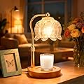 YDDQR Candle Warmer Lamp with Timer Dimmer Adjustable Height, Gift for Women Mom, House Warming New Home Cozy Decor, Wax Melt Warmer for Jar Candles with 2 Bulbs