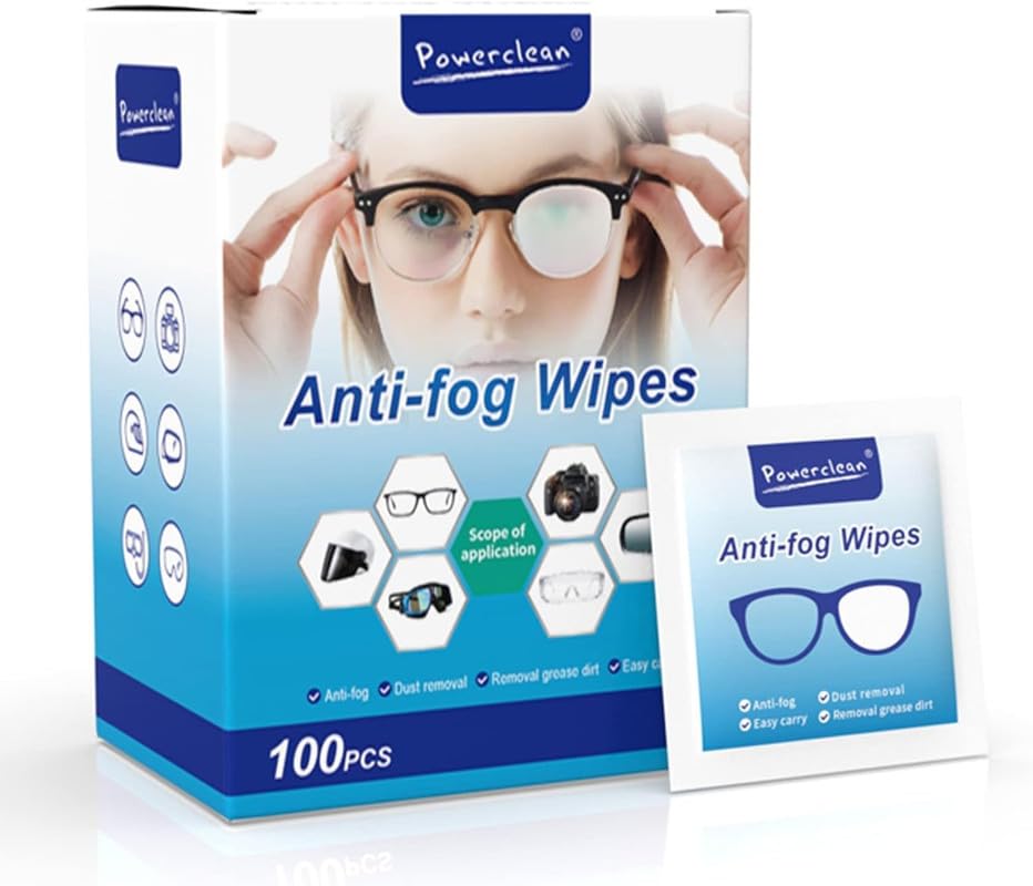 PARVLUXE 100Pcs Anti Fog Wipes for Glasses, Individually Wrapped Lens Cleaner Wipes Pre-Moistened Lens & Screen Cleaning Wipes for Laptop Computer, Pc Monitor, Phone, Watch, Camera Lens-1PC-image-32