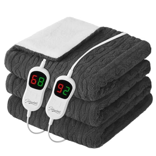 Image of Homemate Heated Electric Blanket Queen Size 84 inchx 90 inch Heating Blanket