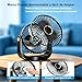 FGHB Ventilador de mesa con luz,Ventilador USB Imagen de FGHB Ventilador de mesa con luz,Ventilador USB