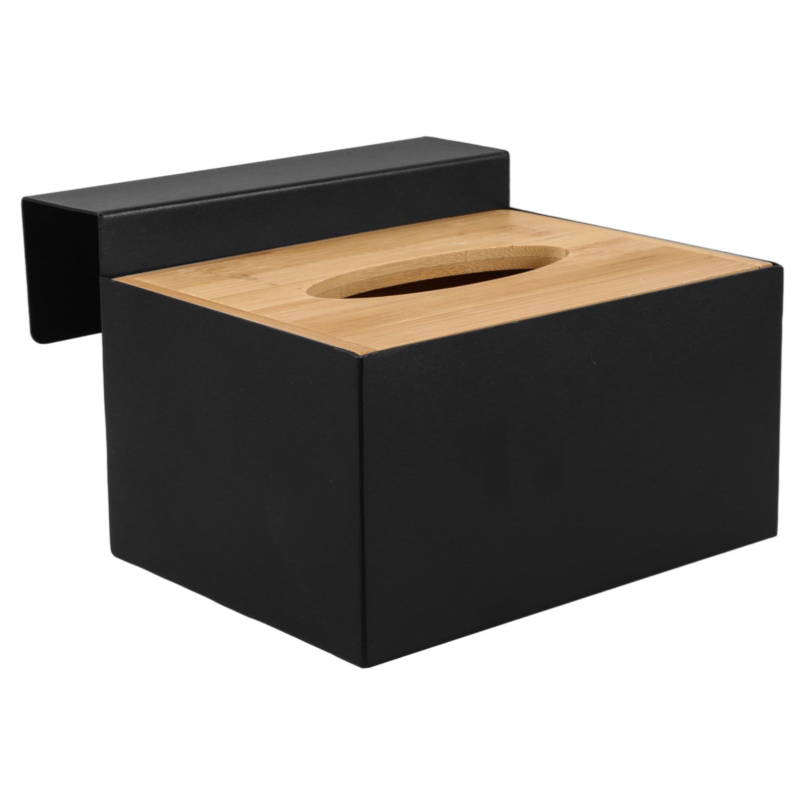 VALICLUD Halter für Einweghandschuhe aus Edelstahl und Holz mit Großer Kapazität Faltbare Hängende Aufbewahrungsbox für Familien und Badezimmer Praktischer Organizer