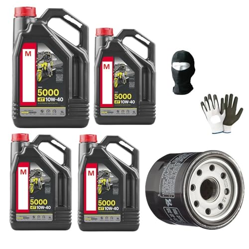 DESCRIZIONE PRODOTTO: OFFERTA PRODOTTI PER IL TAGLIANDO ALLA TUA MOTO!! + OMAGGI COME IN FOTO!! - 4 litri di Olio M (otul) 5000 4T 10W40 (Lubrificante per motori 4 tempi con Tecnologia HC-TECH) - 1 Filtro olio aftermarket costruito utilizzando materiali di alta qualità e le specifiche soddisfano e superano le prestazioni dell'attrezzatura originale e una lunga durata. Peso effettivo (Kg)0.22 -Per moto da strada, trial, fuoristrada, enduro, etc., equipaggiate con motori 4 tempi, con o senza ca